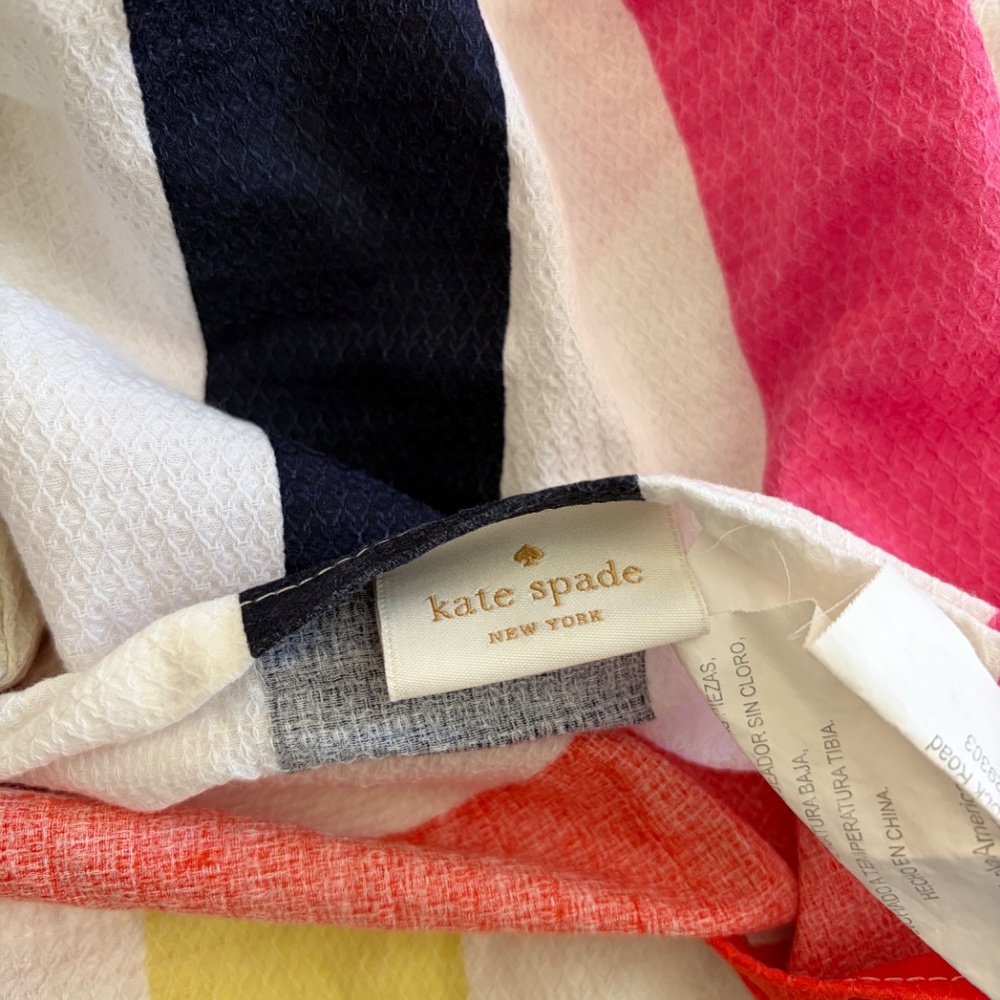 Kate Spade comforter set Full/Queen Candy Stripe - Picture 7 of 12